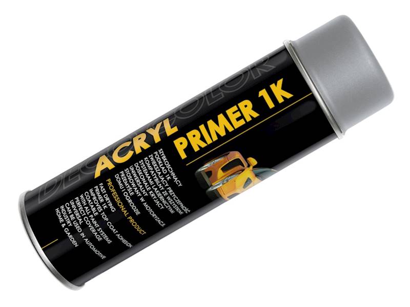 Lakier spray 500ml ACRYL PRIMER 1K 500ml podkład akrylowy szary 