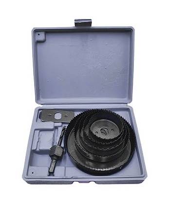 Otwornice do drewna zestaw  8cz  64-127mm