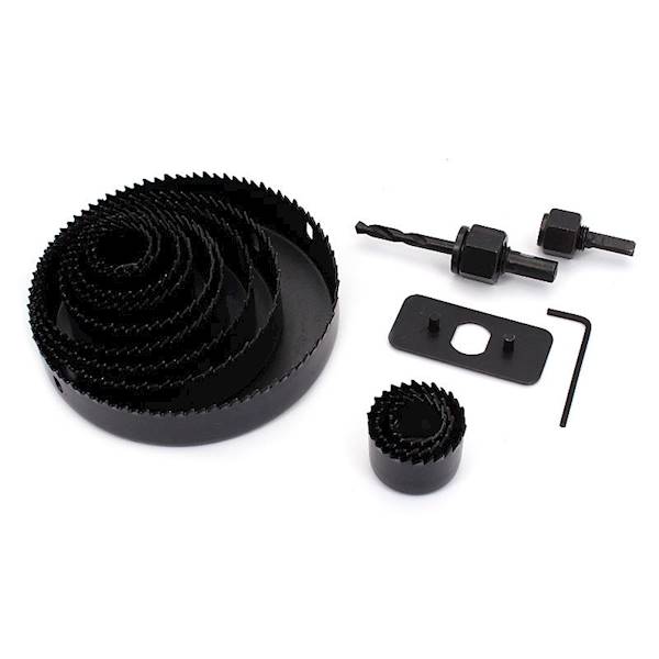 Otwornice do drewna zestaw 16cz 19-127mm