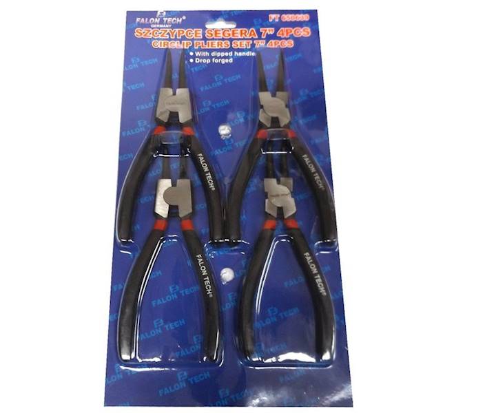 Szczypce Segera ZESTAW 4szt 180mm 7CALI F-T