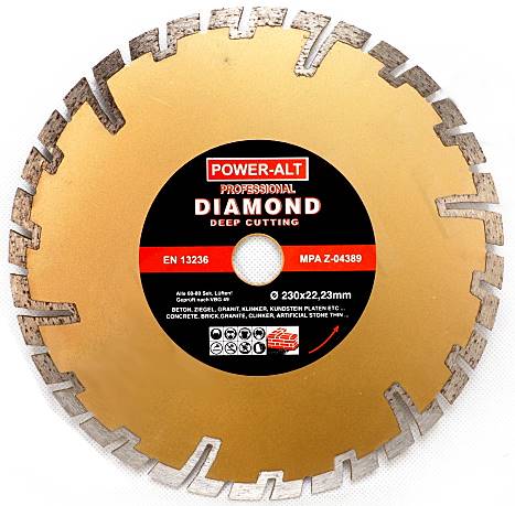 Tarcza diamentowa POWER-ALT 230mm cegła, beton komórkowy