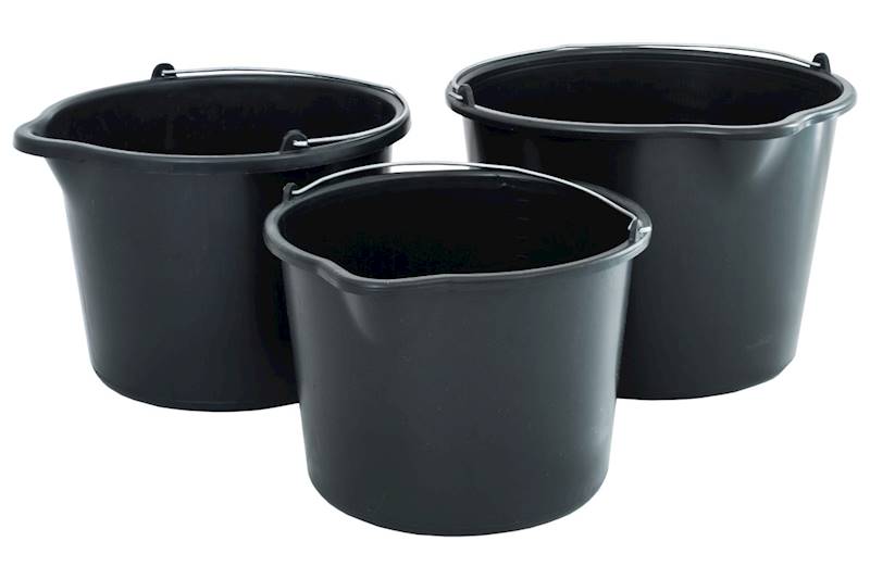 Wiadro CZARNE plastik 20L