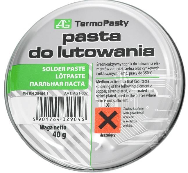 PASTA LUTOWNICZA 40G AG PUSZKA,L:CHE1406