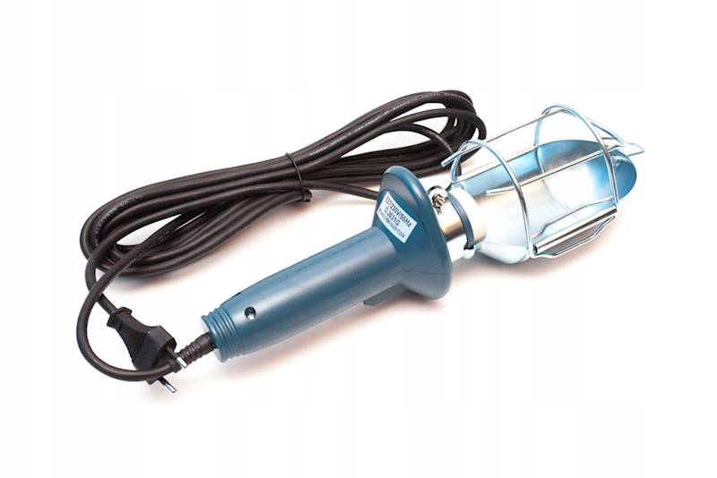 Lampa warsztatowa 230V wł/hak guma PROFI 10m