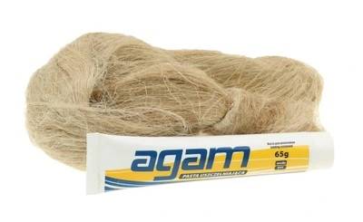 Zestaw naprawczy do rur BIG pasta 65g+konopie 100g