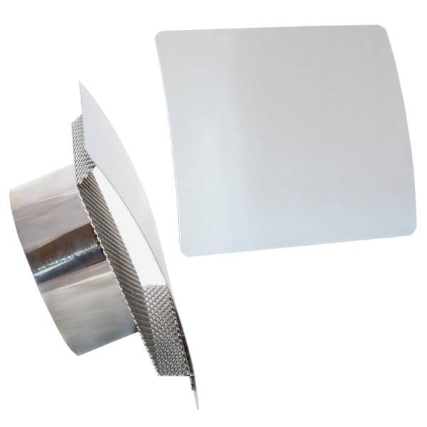 Kratka went. nierdzewna wypukła FI 100 170x150mm INOX SZLIF