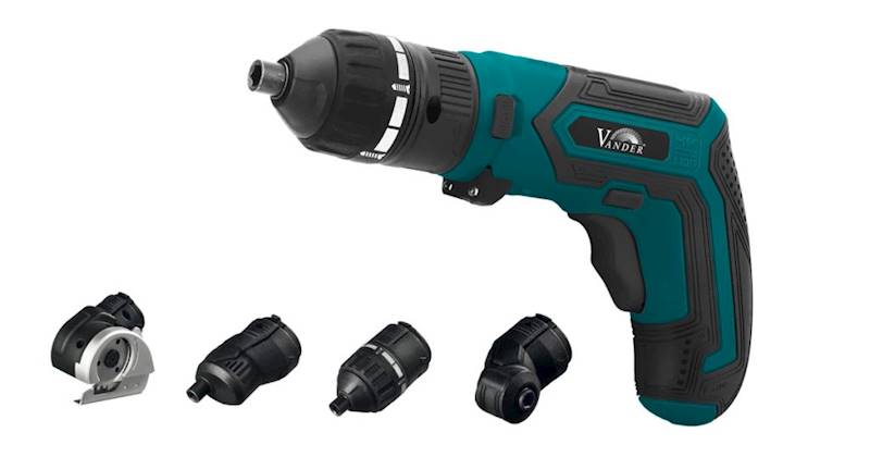 Wkrętarka aku LI-ION 3,6V 1x1,5Ah +głowice wielofunkcyjne VANDER