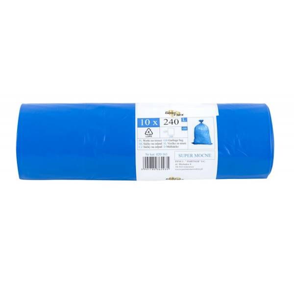 Worki budowlane niebieskie 240L (100x125) opk 10szt /5