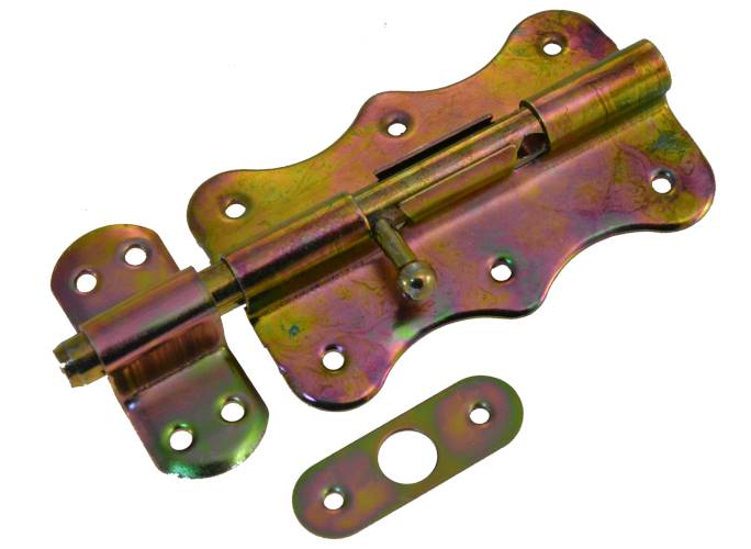 Zasuwka okrągła 120mm +zamkn. OCYNK ŻÓŁTY