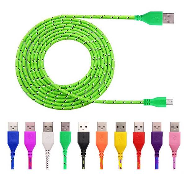 Kabel USB(A) - MICRO USB(B ) 1,0m MIX kolor: 8523 8449 8483 8577 8443 8444 8451