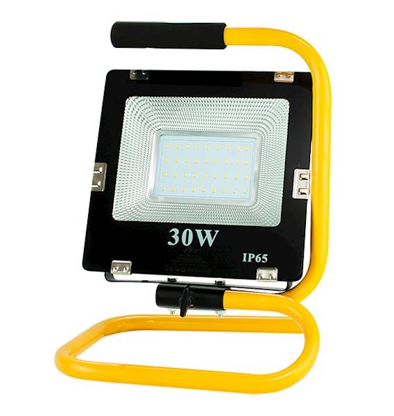 Naświetlacz LED z rączką lampa przenośna 30W SMD neutral