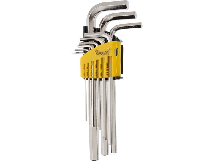 Klucze imbusowe CRV 1,5-10 mm 9 szt. DŁUGIE
