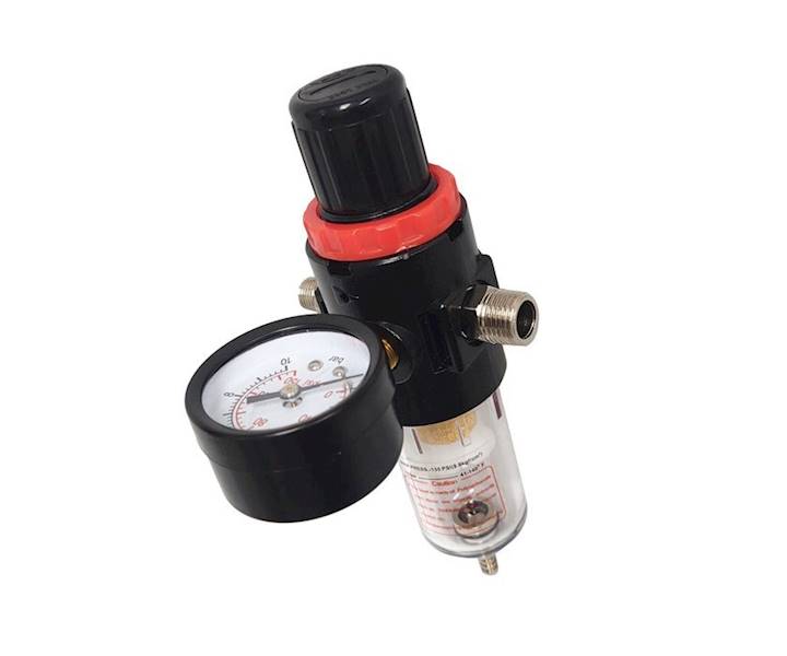 Regulator ciśnienia + odwadniacz 1/4" 1/8"