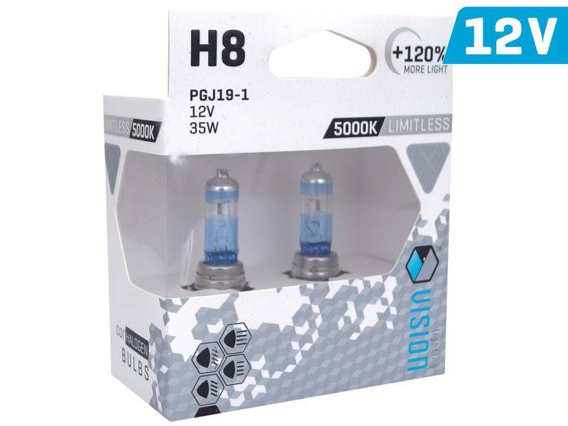 Żarówki Vision H8 2szt +120%