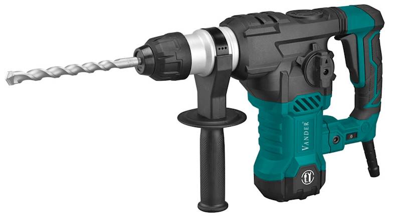 Młot udarowo-obrotowy SDS+ 1500W VANDER 4-funkc, walizka