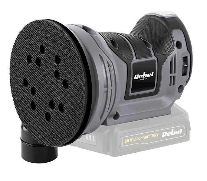 Szlifierka mimośrodowa aku+ 20V body REBEL Tools 125mm bez akumulatora