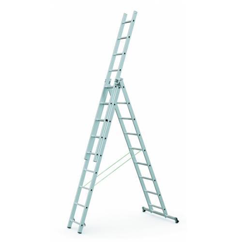 Drabina alu 3-elem 3x 7 szczebli 4.25m ATEST CE