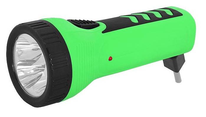 Latarka akum. z wtyczką 230v 4LED mała GRIP TS1166