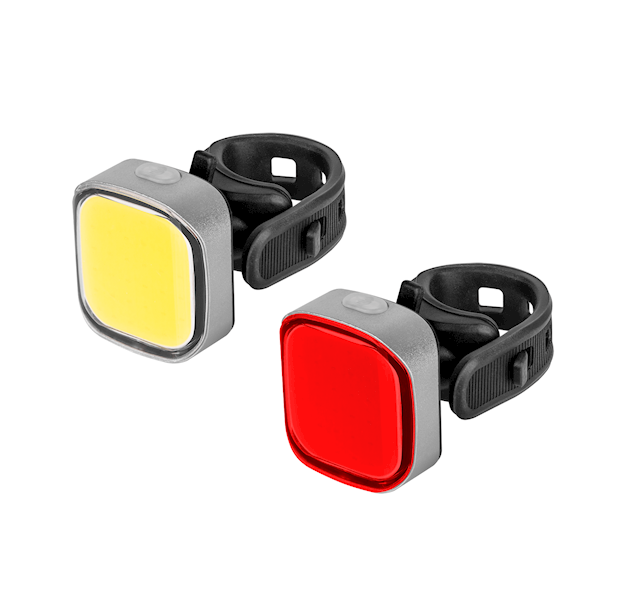 Lampka rowerowa KPL P:COB T:COB aku USB REBEL