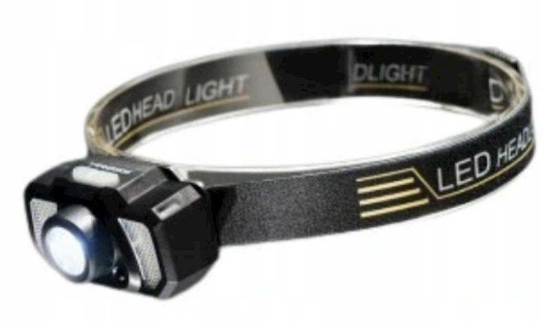Latarka czołowa aku USB 2W XPE / 8LED / 6 red SMD