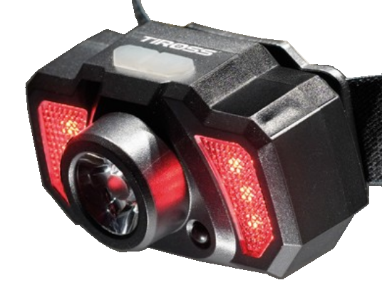 Latarka czołowa aku USB 2W XPE / 8LED / 6 red SMD