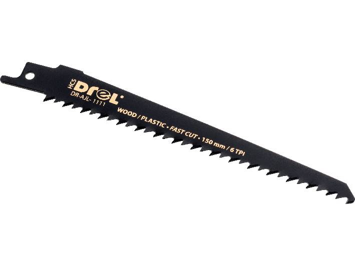 Brzeszczot do piły szablastej DREWNO PCV 150mm Drel 6TPI
