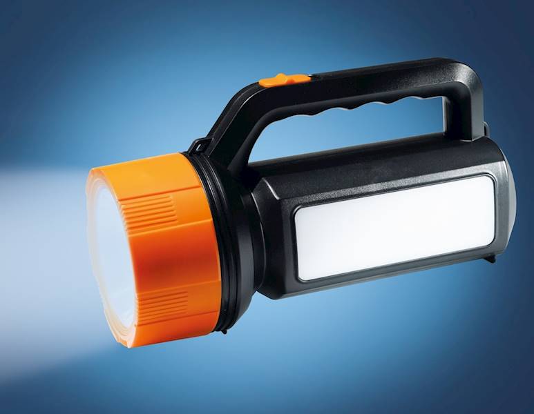 Latarka akum.+UCHWYT 3W Bok: 24SMD 3000mAh kabel 230