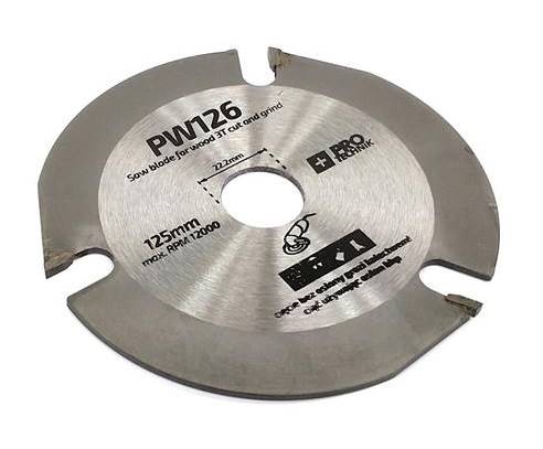 Piła tarczowa do drewna SPIEK 125 /  3z / 22,2mm  3 ZĘBY FTB1253W