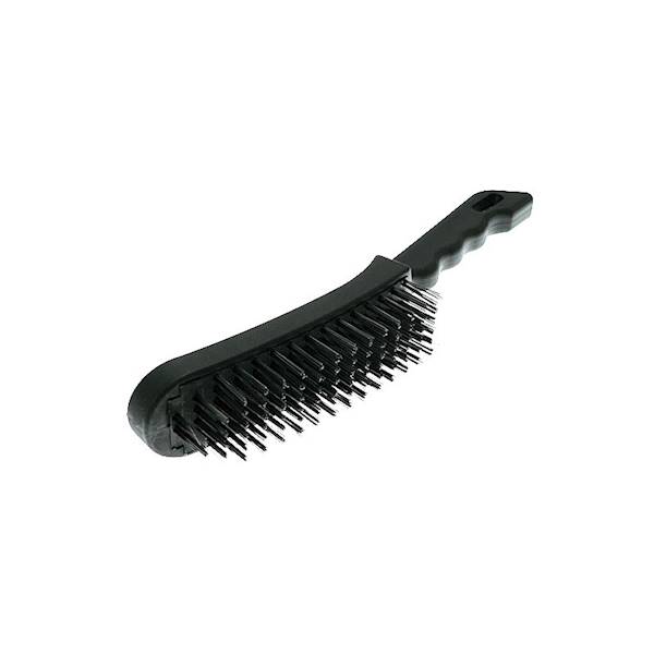 Szczotka druciana 6 rzędowa rączka plastik FT5400 /12