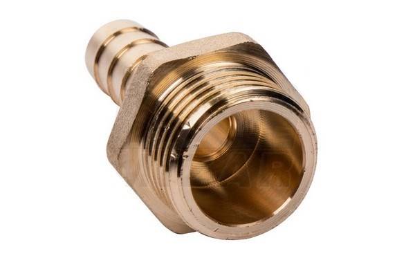Nypel mosiężny do węża 9mm GZ 1/2'