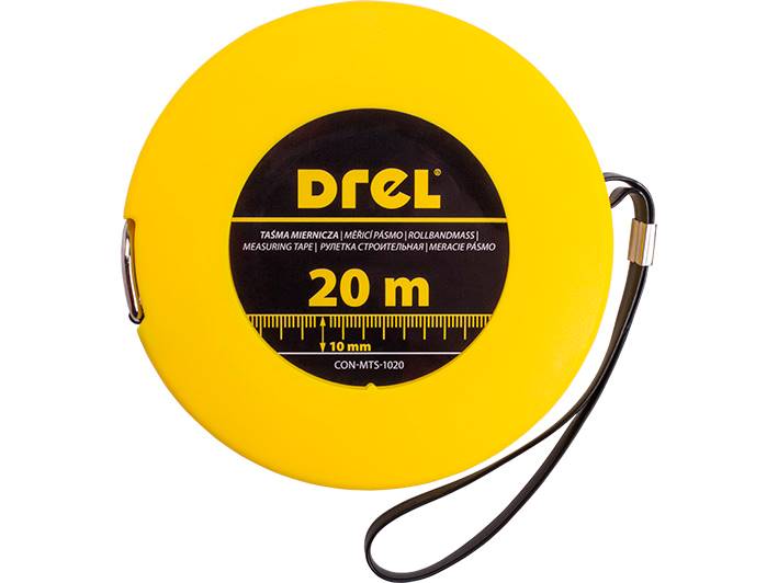 Miara taśma STALOWA 10mm Drel DREL 20m