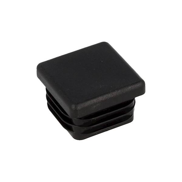 Zaślepka zatyczka wciskana kwadrat 15x15mm czarna opk 4szt