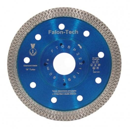 Tarcza diamentowa supercienka GRES 125x10 22,2mm F-T