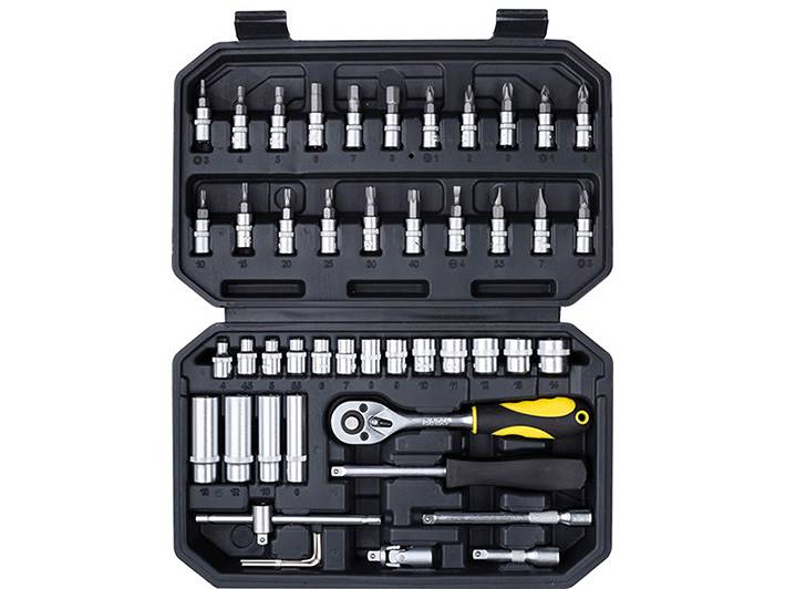 Klucze nasadowe 1/4"  47 szt