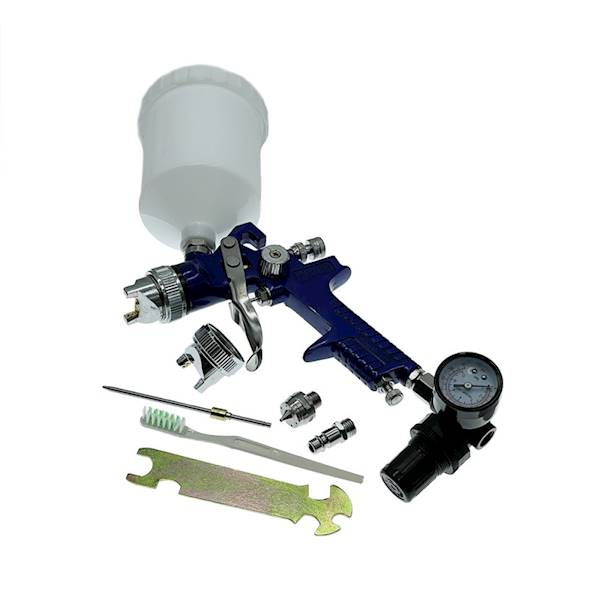 Pistolet lakierniczy dysze 1.4, 1.7, 600ml +akcesoria 3w1 