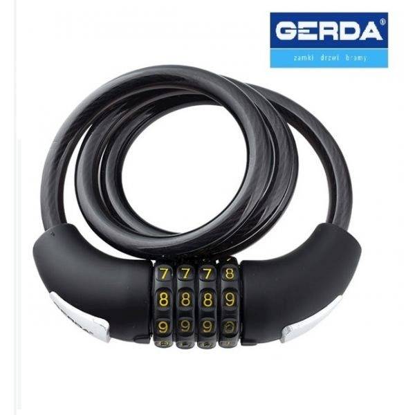 Kłódka rowerowa zapięcie GERDA FLEX 12x1200 KLUCZ