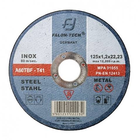 Tarcza do metalu 125/2,0 płaska INOX F-T