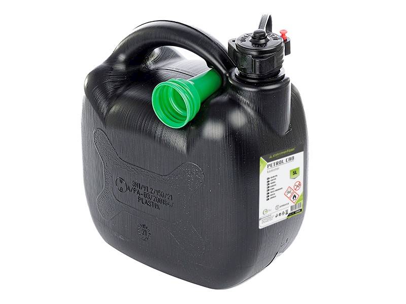Kanister na paliwo PLASTIK  5L OVAL czarny