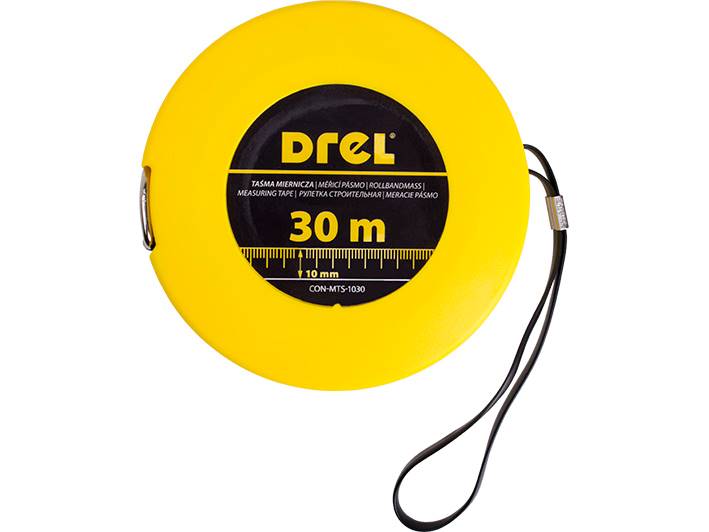 Miara taśma STALOWA 10mm Drel 30m