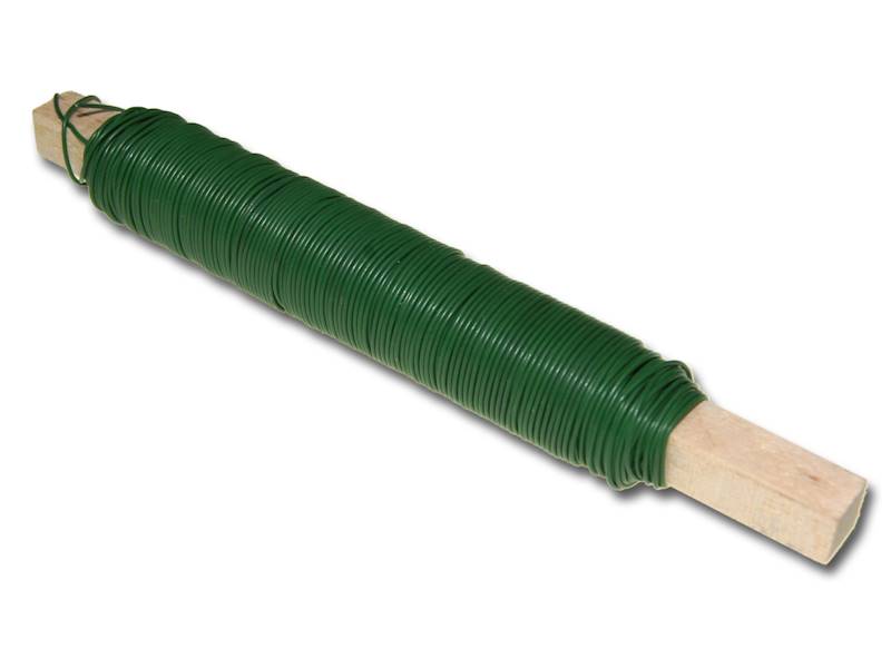 Drut ogrodniczy na kołku ZIELONY 100g /25