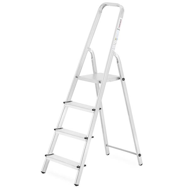 Drabina aluminiowa domowa 3 szczeble 150kg CERTYFIKAT