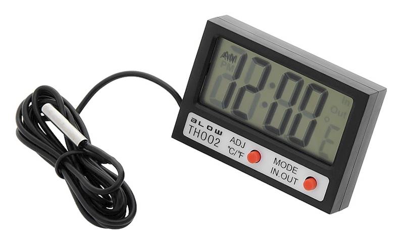 Termometr CYFROWY z sondą temp zew/wew Blow