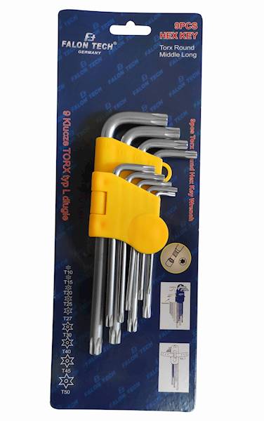 Klucze TORX 9cz T10-T50 Cr.V 190mm F-T