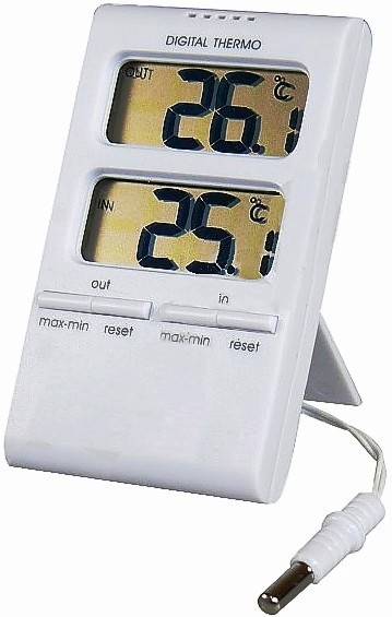 TERMOMETR ELEKTR.IN/OUT SONDA,2 WYŚWIETLACZE E2100