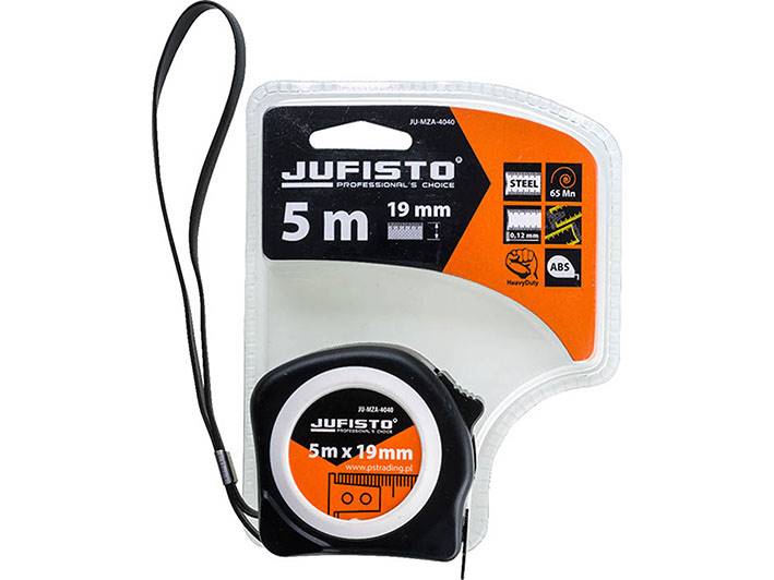 Miara zwijana Jufisto BLACK z hakiem 5m 19mm