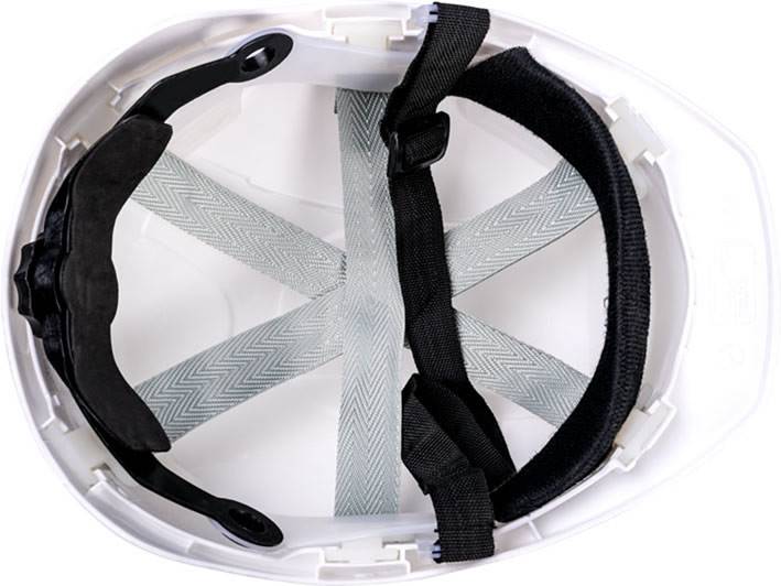 Kask budowlany BIAŁY z automatyczną regulacją