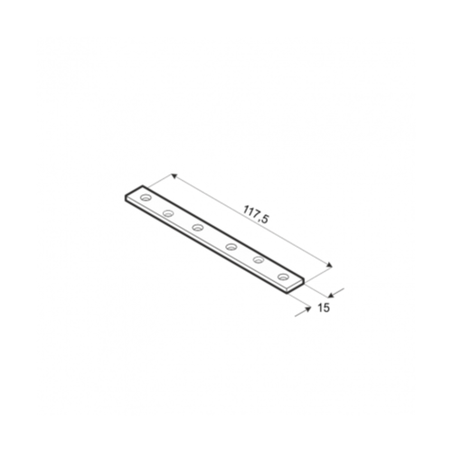 Łącznik DMX wąski 118x15x1.5mm LW120