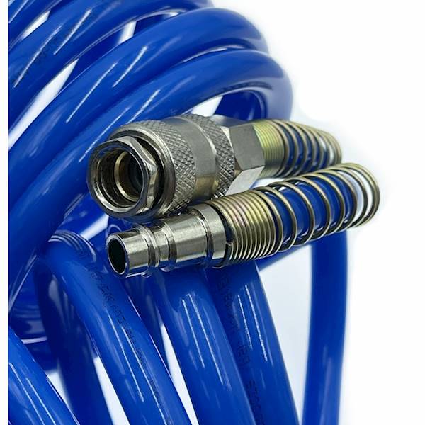 Wąż pneumat. spiralny PE12/8mm WYSOKOPRZEPŁ. 15m