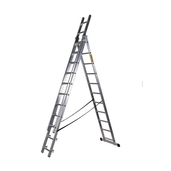 Drabina alu 3-elem 3x11 szczebli