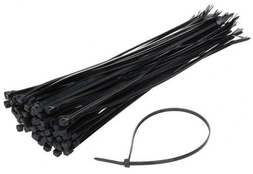 Opaska kablowa czarna 370x7.5 -100szt